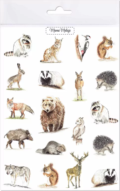 Tatuaże zmywalne. Zwierzęta leśne - tantis.pl