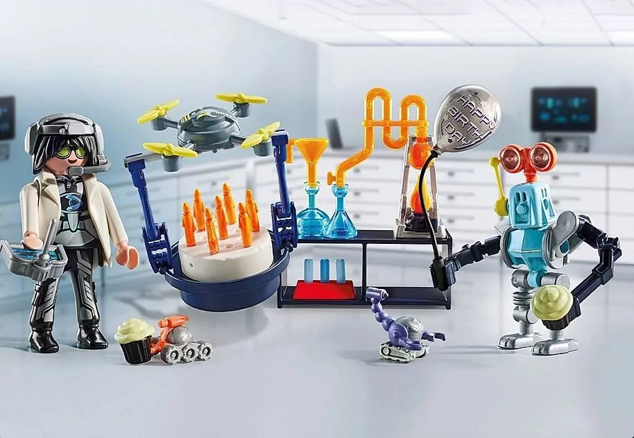 Naukowiec z robotami. City Life 71450 - tantis.pl