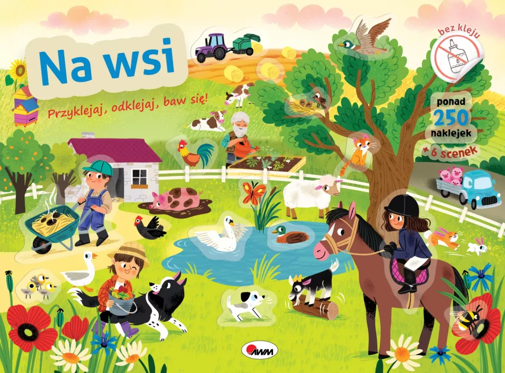 Na wsi. Przyklejaj odklejaj baw się - tantis.pl