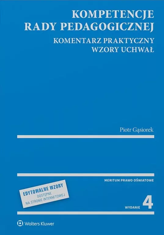 Kompetencje rady pedagogicznej. w.4 - tantis.pl