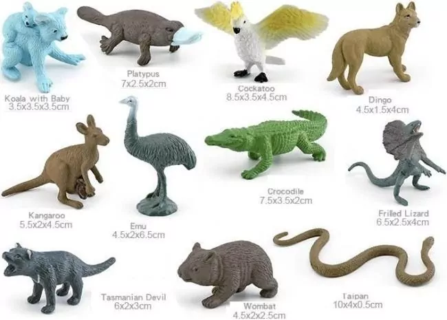 Zestaw dzikich zwierząt Australii - tantis.pl