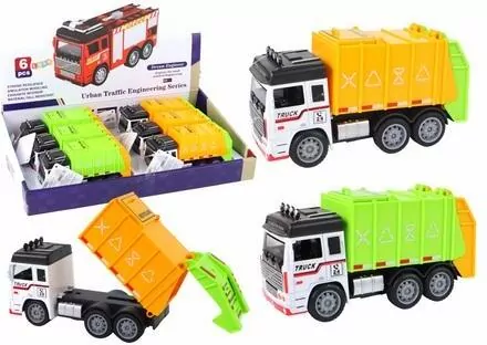 Auto ciężarowe. Śmieciarka. 2 kolory mix - tantis.pl