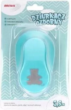 Dziurkacz ozdobny. Miś 3,8cm MIX - tantis.pl