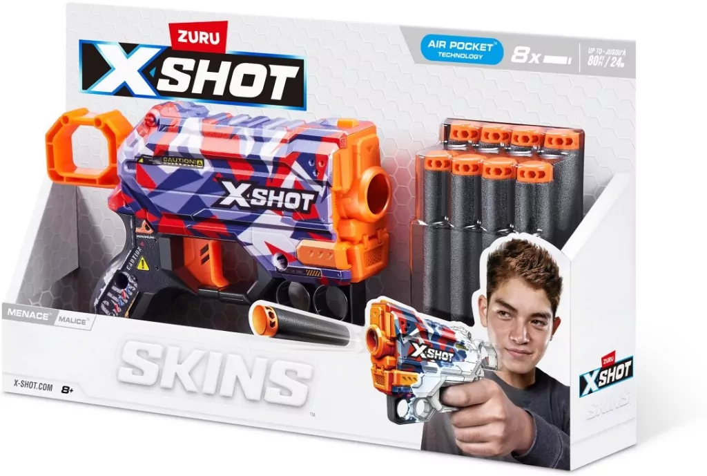 Wyrzutnia SKINS MENACE (8 Strzałek) wzór Malice - tantis.pl