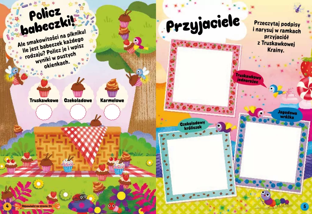 Słodkie niespodzianki. 28 pachnących naklejek - tantis.pl