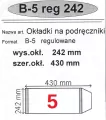 Okładka na podr B5 regulowana nr 5  NARNIA - tantis.pl