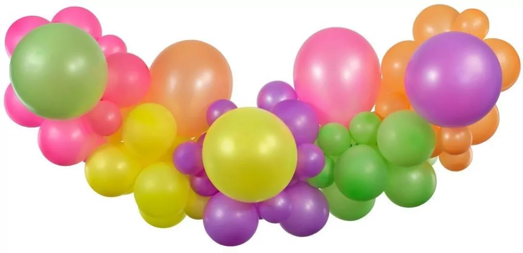 Girlanda balonowa DIY Fluorescencyjna - tantis.pl