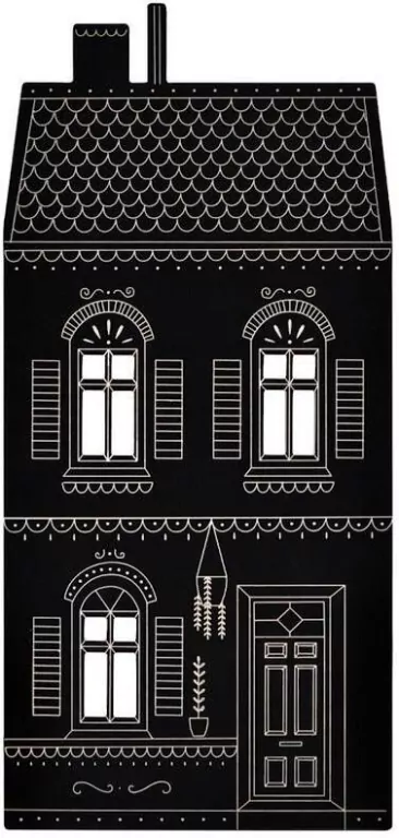 Drewniana tablica kredowa, Kamienica 74x37cm - tantis.pl