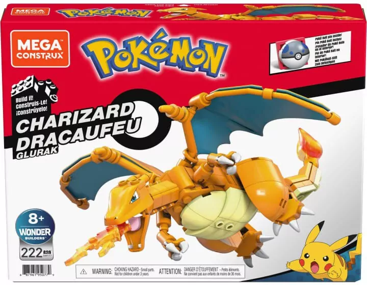 Mega Pokemon Charizard do zbudowania - tantis.pl