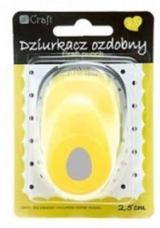 Dziurkacz ozdobny do papieru 2,5cm jajko - tantis.pl