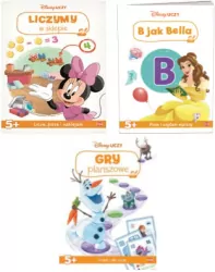 Zestaw Disney Uczy dla dziewczynki - Książki edukacyjne dla 5-latki
