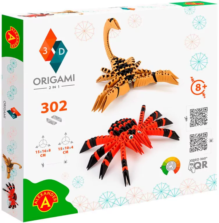 Origami 3D. Pająk i Skorpion 2w1 - tantis.pl