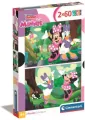Clementoni. Puzzle 2x60. Super Kolor. Minnie - tantis.pl
