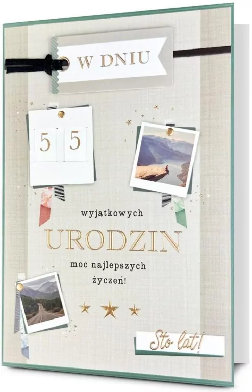 Karnet B6 Urodziny (wymienne cyfry) - tantis.pl