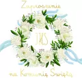 Zaproszenie - Komunia wianuszek - tantis.pl