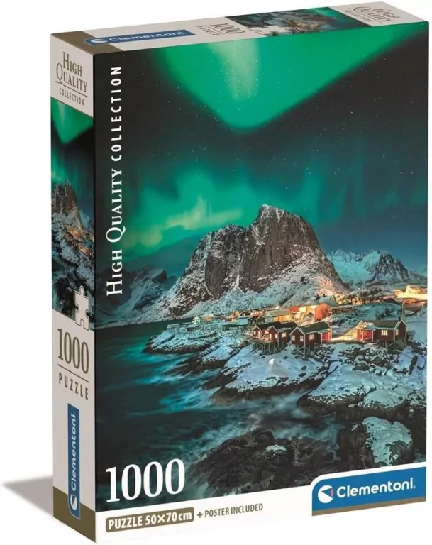 Clementoni. Puzzle 1000. Compact Lofoten Islands - tantis.pl