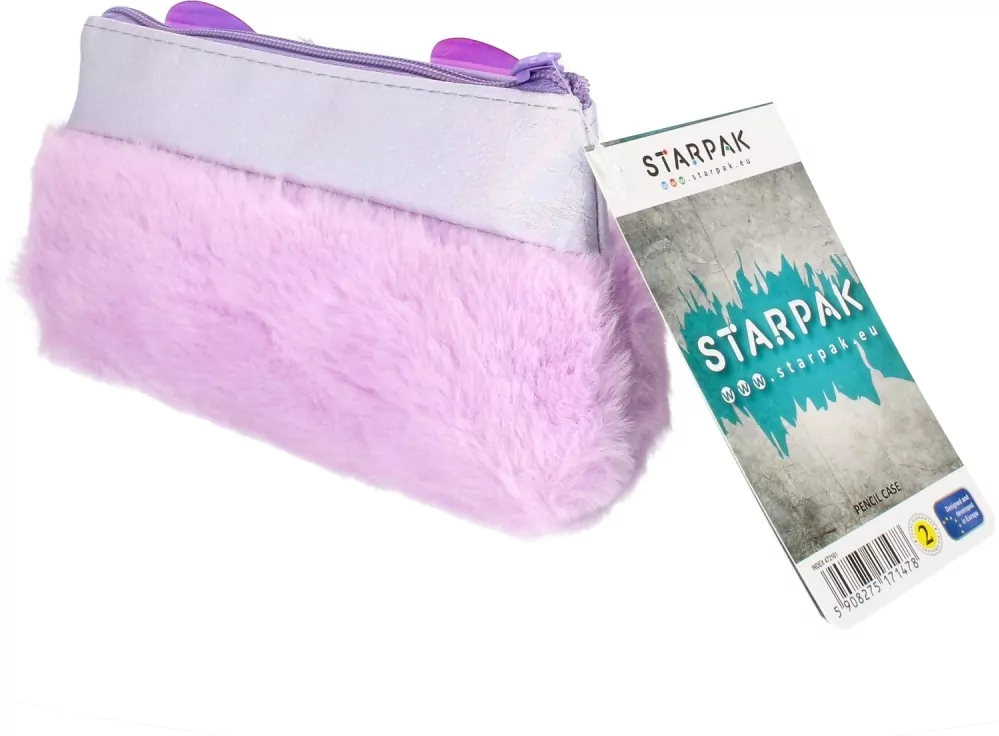 Piórnik saszetka pluszowy Violet Bear - tantis.pl