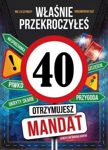 Karnet Urodziny 40 - tantis.pl