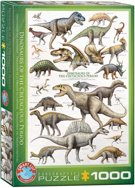 Puzzle 1000. Dinozaury z okresu kredy - tantis.pl