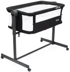 Łóżeczko dostawka Rose czarne