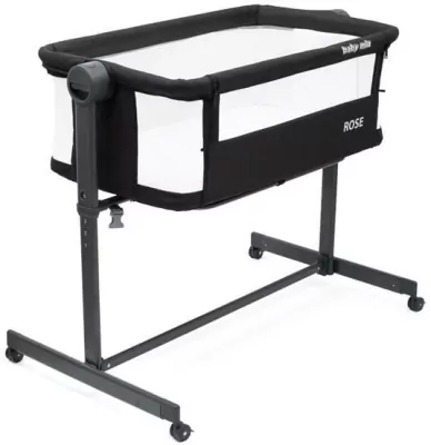 Łóżeczko dostawka Rose czarne