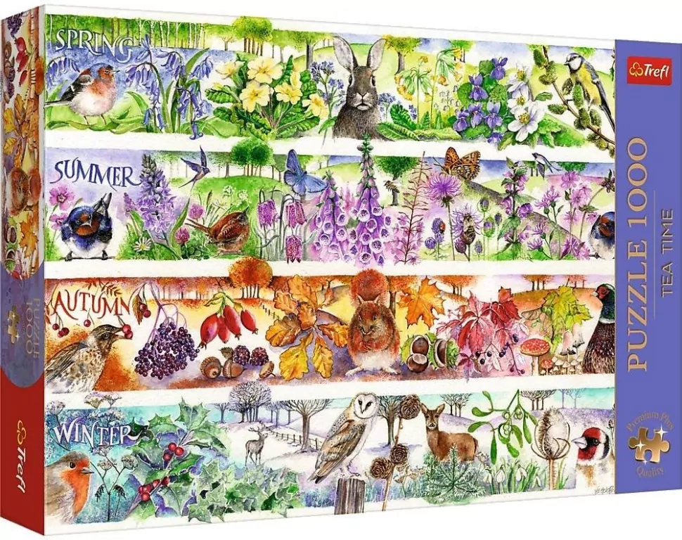 Puzzle 1000 Cztery pory roku TREFL - tantis.pl