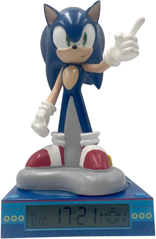Lampka 3D z budzikiem Sonic SNC3023M - tantis.pl