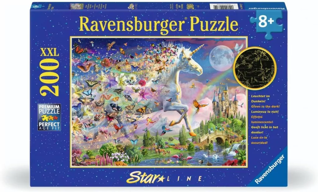 Puzzle 200 Magical Butterfly Unicorn - tantis.pl