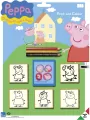Świnka Peppa Pieczątki blister 5 szt - tantis.pl