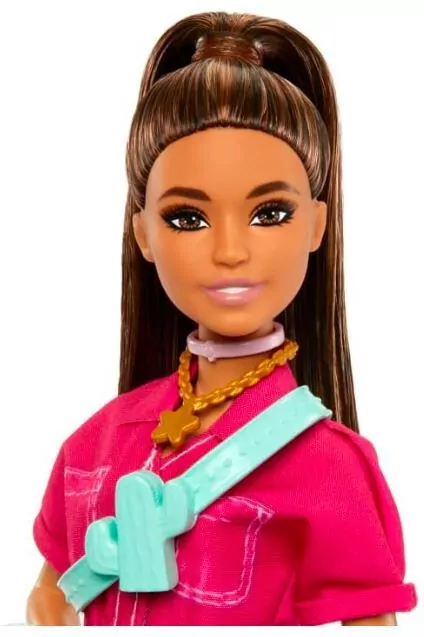 Barbie Lalka różowy kombinezon - tantis.pl
