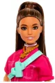 Barbie Lalka różowy kombinezon - tantis.pl