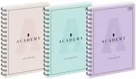 Kołozeszyt Academy Pastel. A5/100K kratka. 5 sztuk - tantis.pl