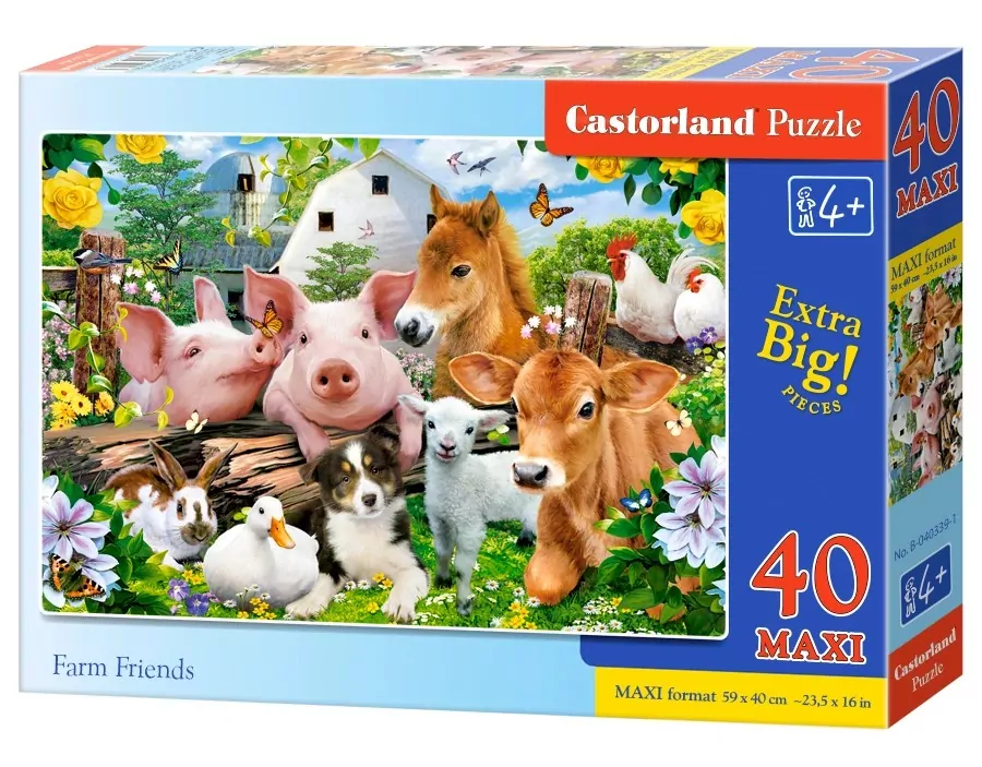 Puzzle 40 maxi - Farm Friends - tantis.pl