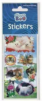Naklejki Sticker BOO silver urocze kotki. - tantis.pl