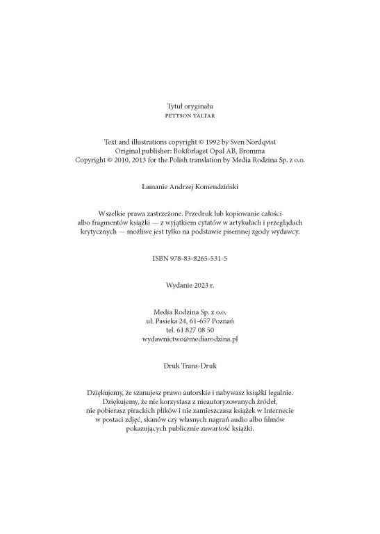 Pettson na biwaku. Pettson i Findus - tantis.pl