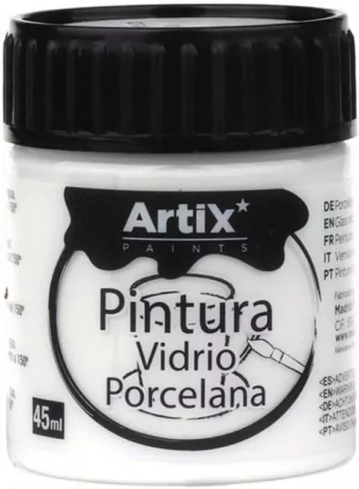 Farba do szkła i ceramiki biała 45ml - tantis.pl