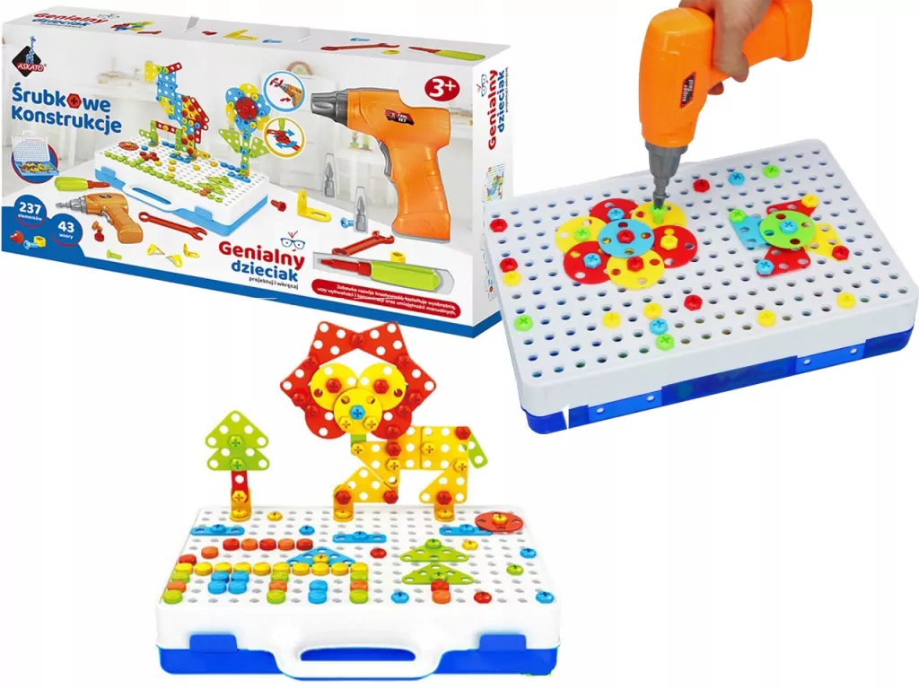 Śrubkowe konstrukcje. Genialny dzieciak - tantis.pl