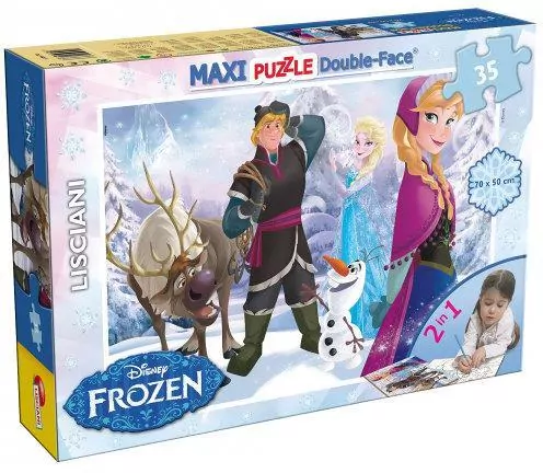 Puzzle dwustronne Maxi 35. Kraina Lodu - tantis.pl