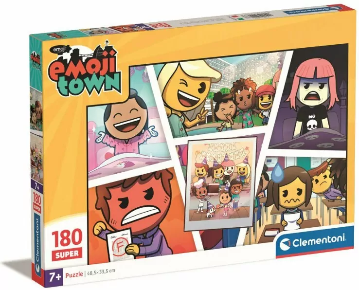 Puzzle 180. Super Kolor. Emojii Town. 29067 - tantis.pl