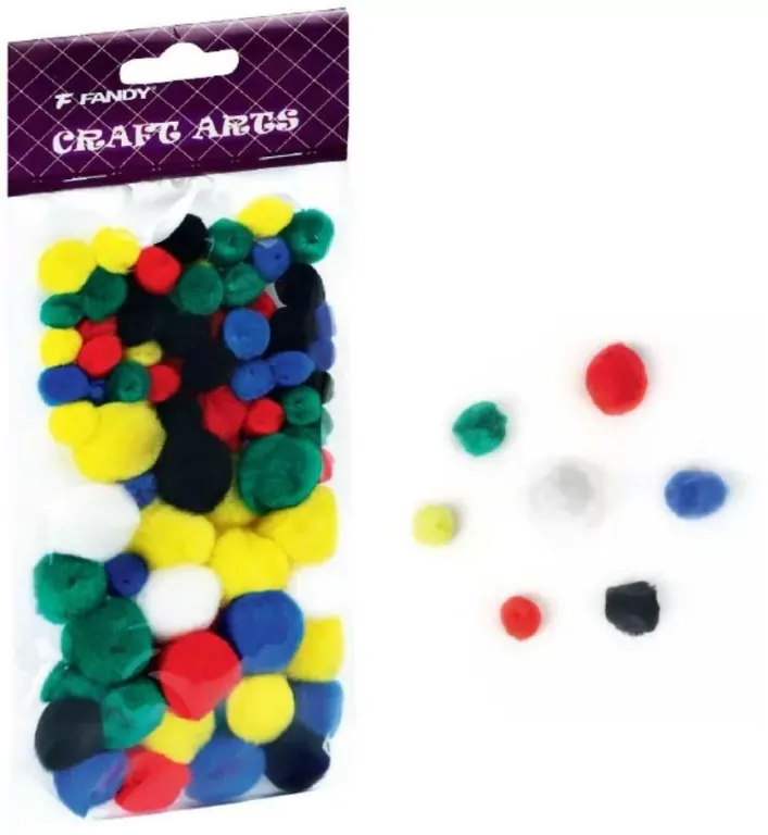 Pompony kolorowe, mix - tantis.pl