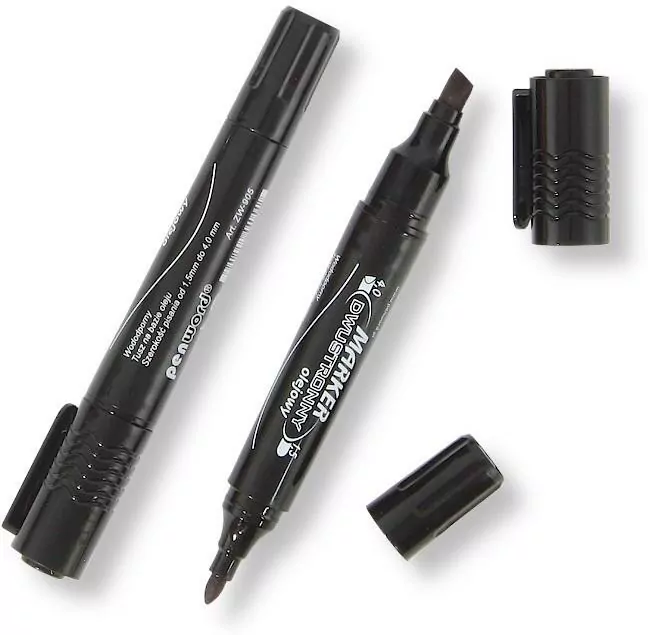 Marker olejowy dwustronny czarny - tantis.pl