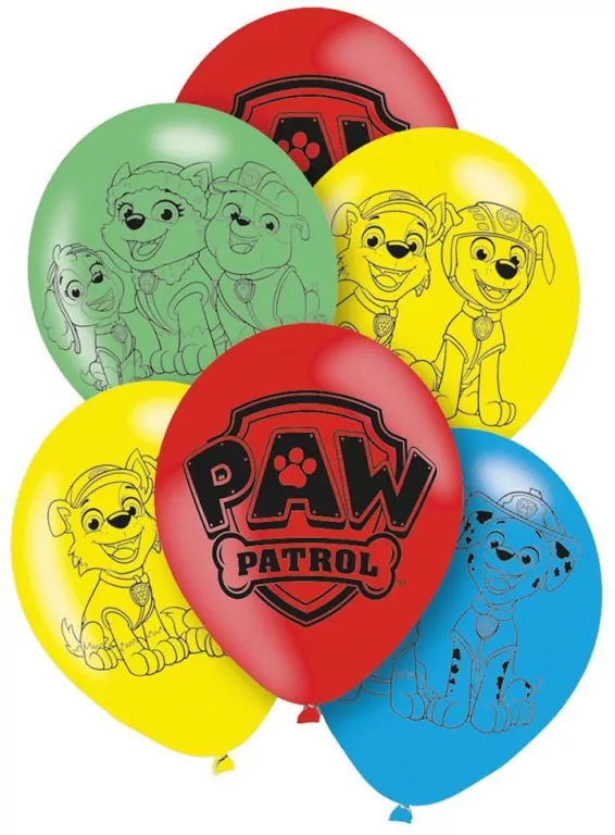 Balony lateksowe Psi Patrol 27,5 cm 16 szt - tantis.pl