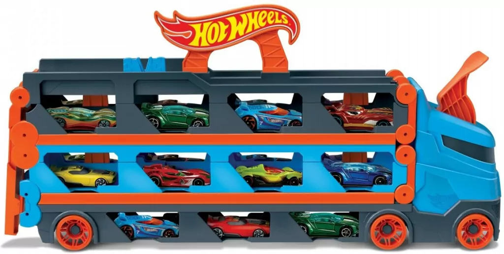 Hot Wheels City Wyścig transporter 2w1 - tantis.pl