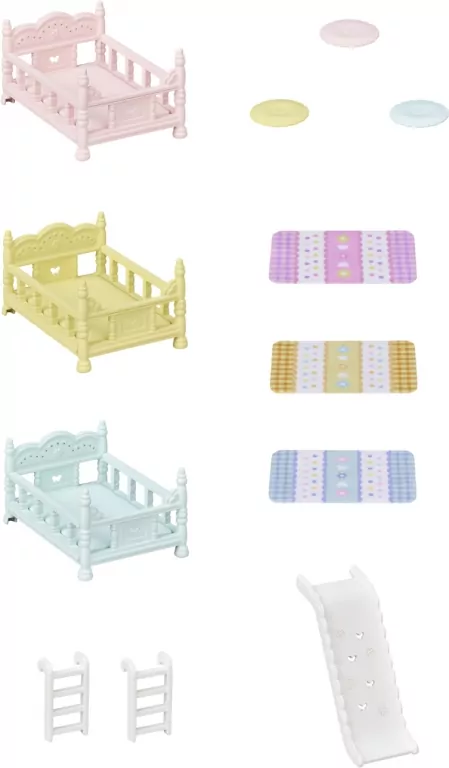 Potrójne łóżko. Sylvanian Families - tantis.pl