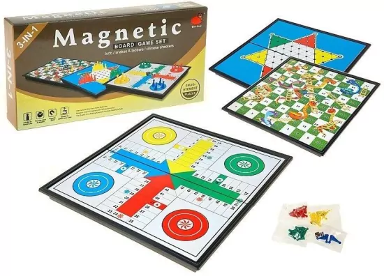 Gry planszowe 3w1 magnetyczne