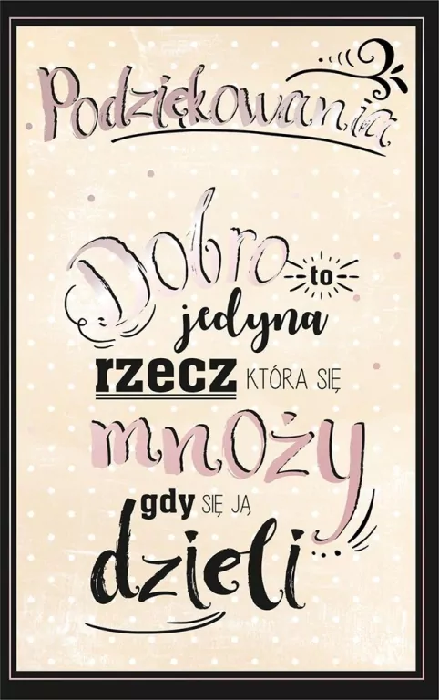Kartka. Dziękuję. U59 - tantis.pl