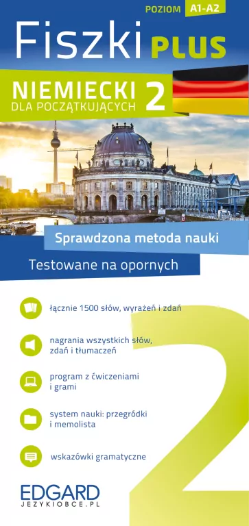 Niemiecki dla początkujących. Fiszki plus 2 - tantis.pl