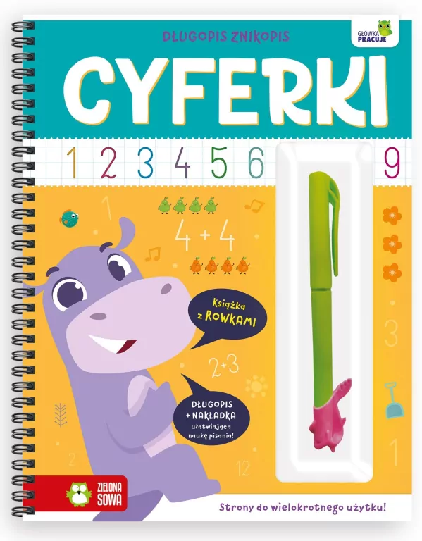 Długopis znikopis. Cyferki - tantis.pl