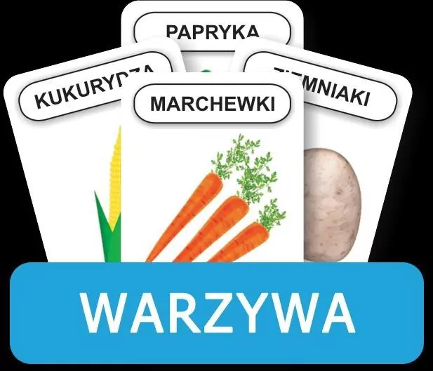 Komlogo, karty logopedyczne, Rozwijamy mowę i myślenie dziecka, Warzywa - tantis.pl