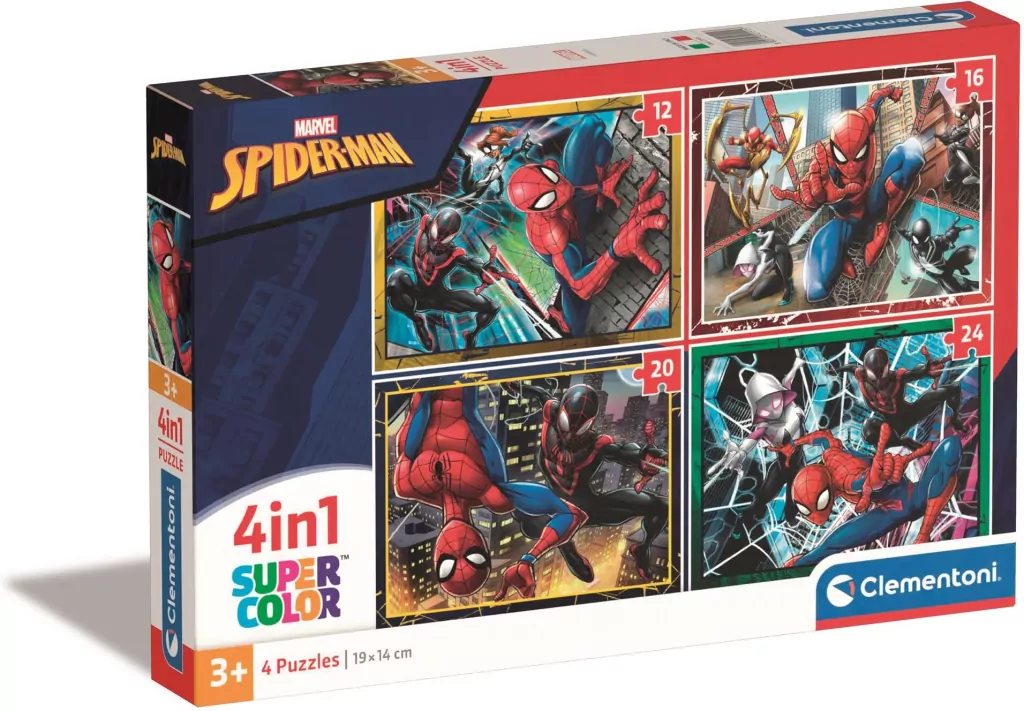 Clementoni. Puzzle 4w1. Super Kolor. Marvel - tantis.pl